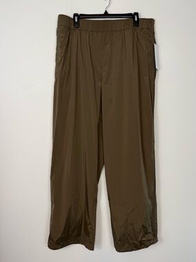 Athleta Rise Pant. Brown Nylon Track Travel Streetwear Pants. Size XL. NWT